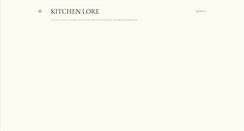Desktop Screenshot of kitchenlore.com